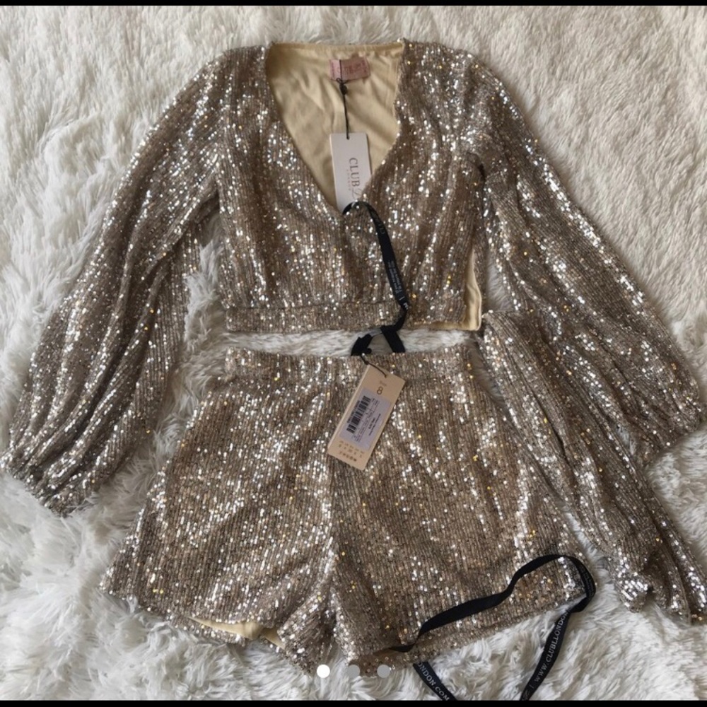 Club L Sequin 2 Piece